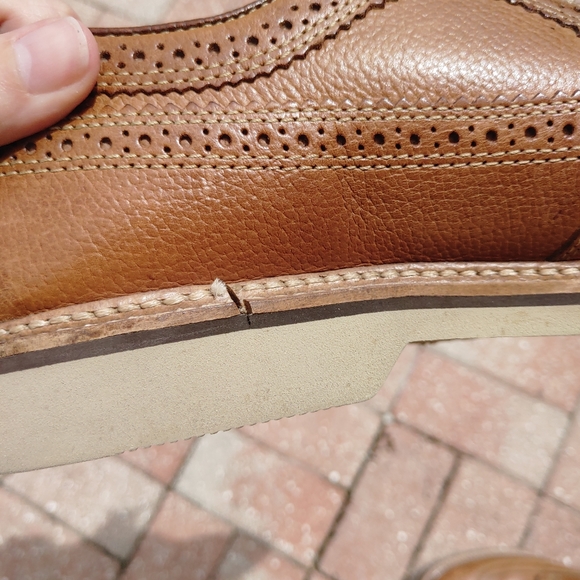 1901 Nordstrom Kyle Longwing Leather Brogues Sz 8M - Picture 4 of 13
